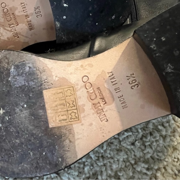 Jimmy Choo black leather riding boots - Picture 4 of 14